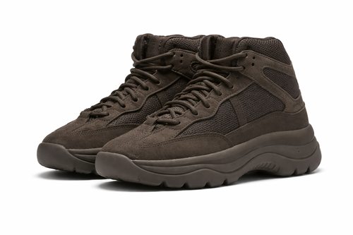 Adidas Yeezy Desert Boot Oil EG6463 trainers side view on white background