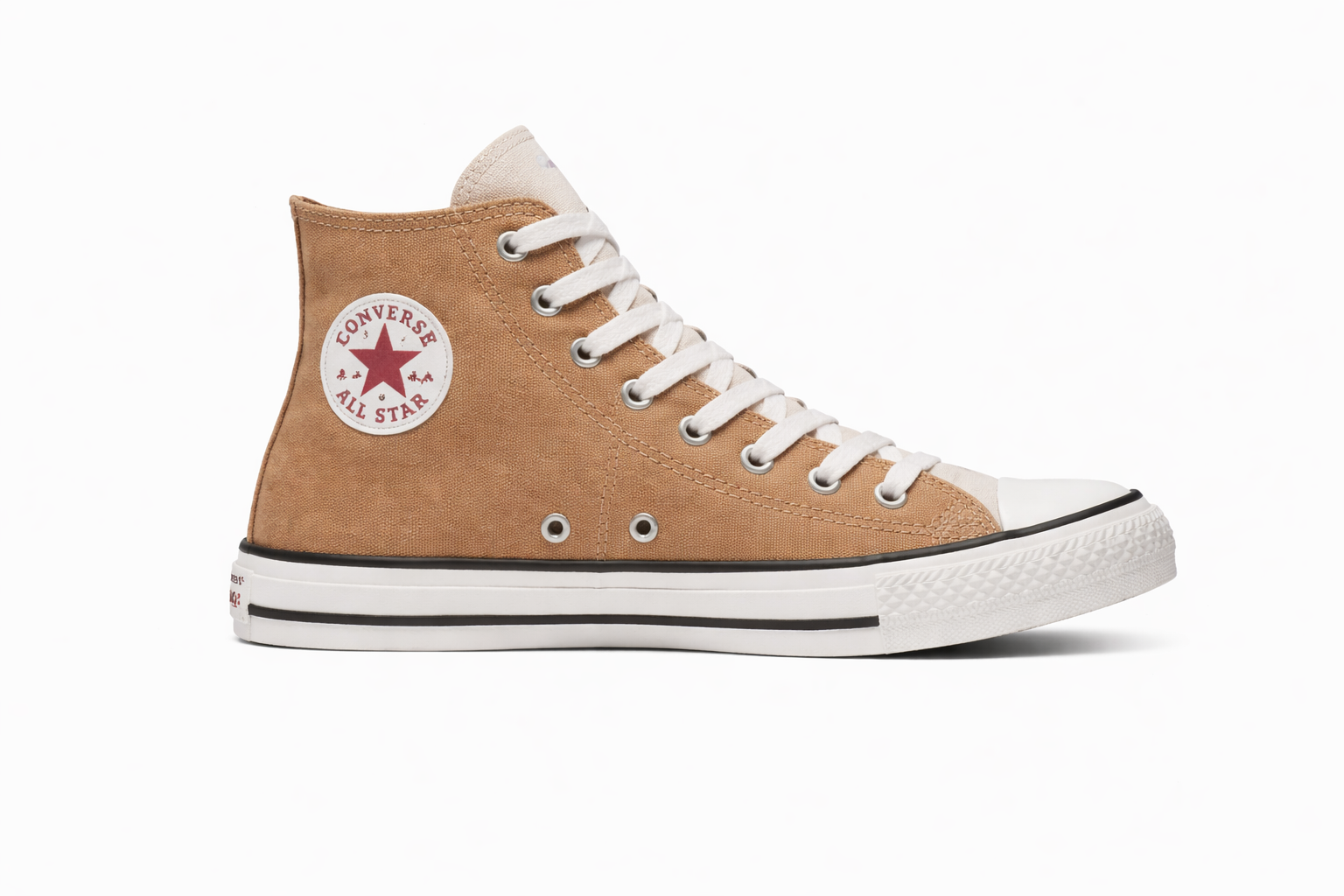 Converse Chuck Taylor All Star Hi Bear Nap Toadstool Tan A08567C high top canvas sneakers side view